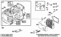 Cylinder Head Diagram and Parts List for 254702-0103-01  Briggs and Stratton Engine